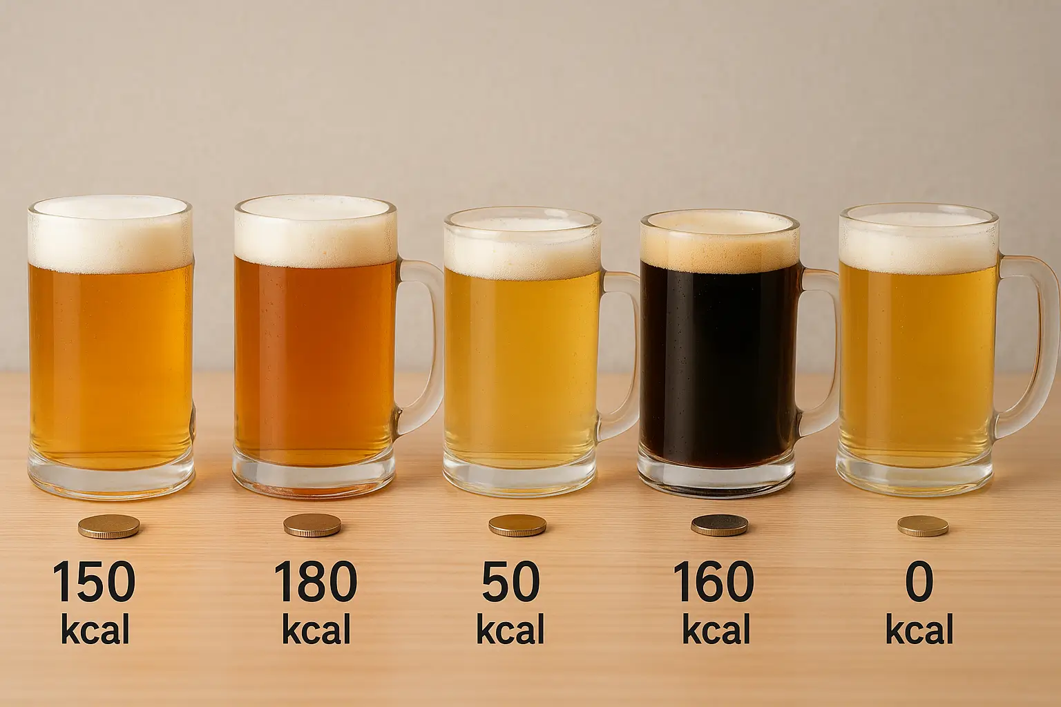 ビールの量とカロリー