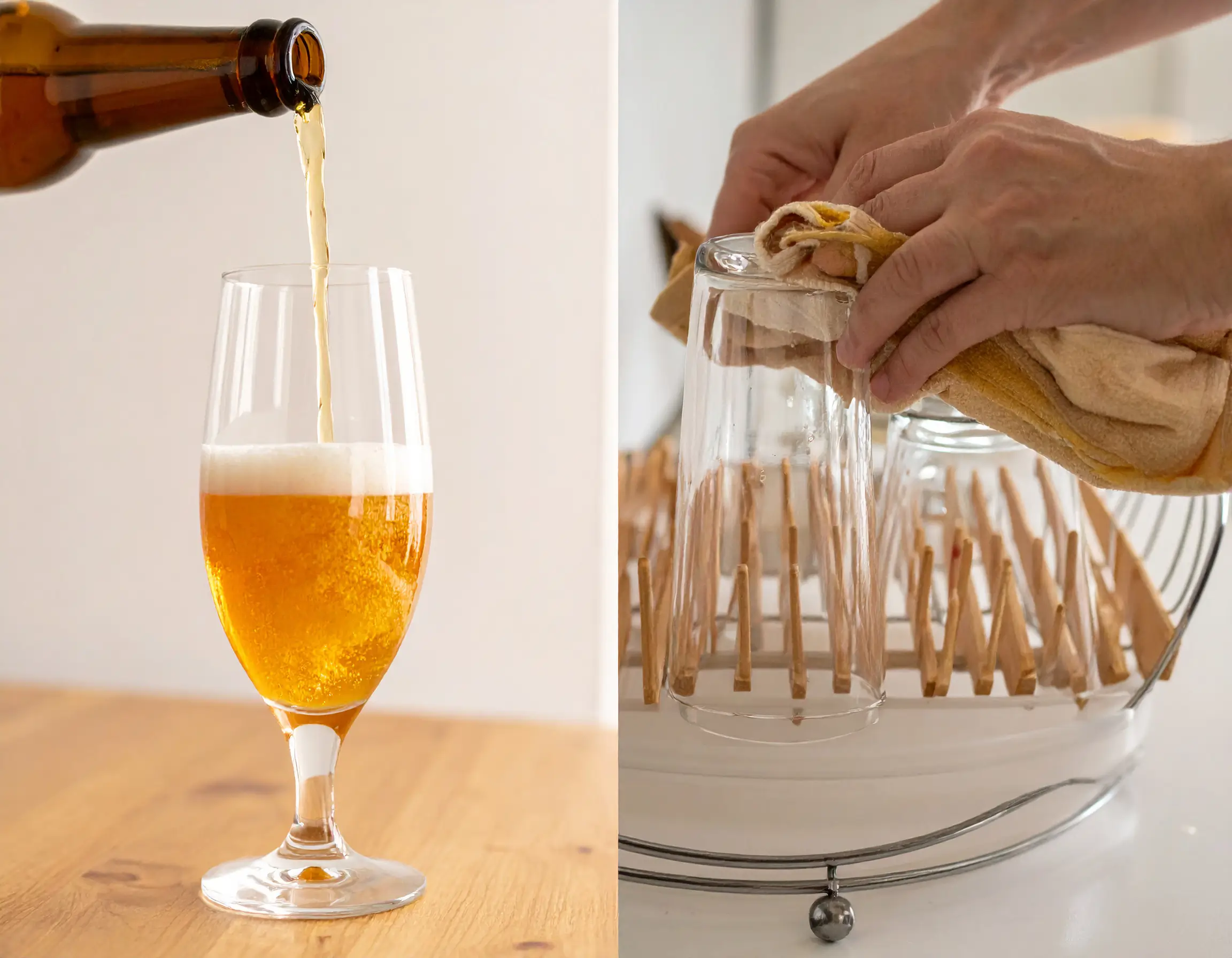 ビールグラスの使い方とお手入れ